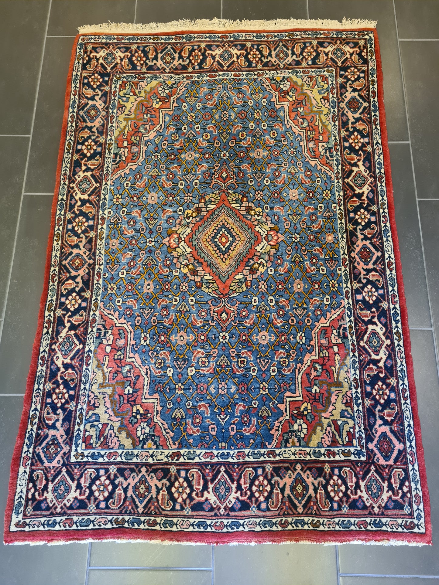 Handgeknüpfter Perser Bidjar Orientteppich 158x105cm