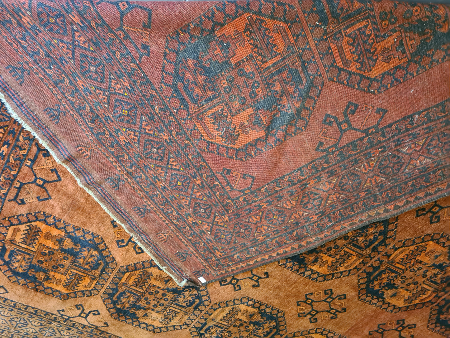 Wertvoller Antiker Königlicher Palast-Teppich Handgeknüpfter Art Deco Orientteppich Afghan 405x320cm