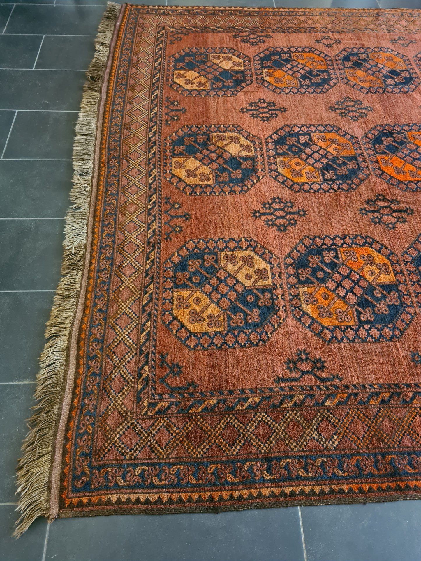 Wertvoller Antiker Königlicher Palast-Teppich Handgeknüpfter Orientteppich Afghan 400x250cm