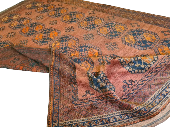 Wertvoller Antiker Königlicher Palast-Teppich Handgeknüpfter Orientteppich Afghan 400x250cm