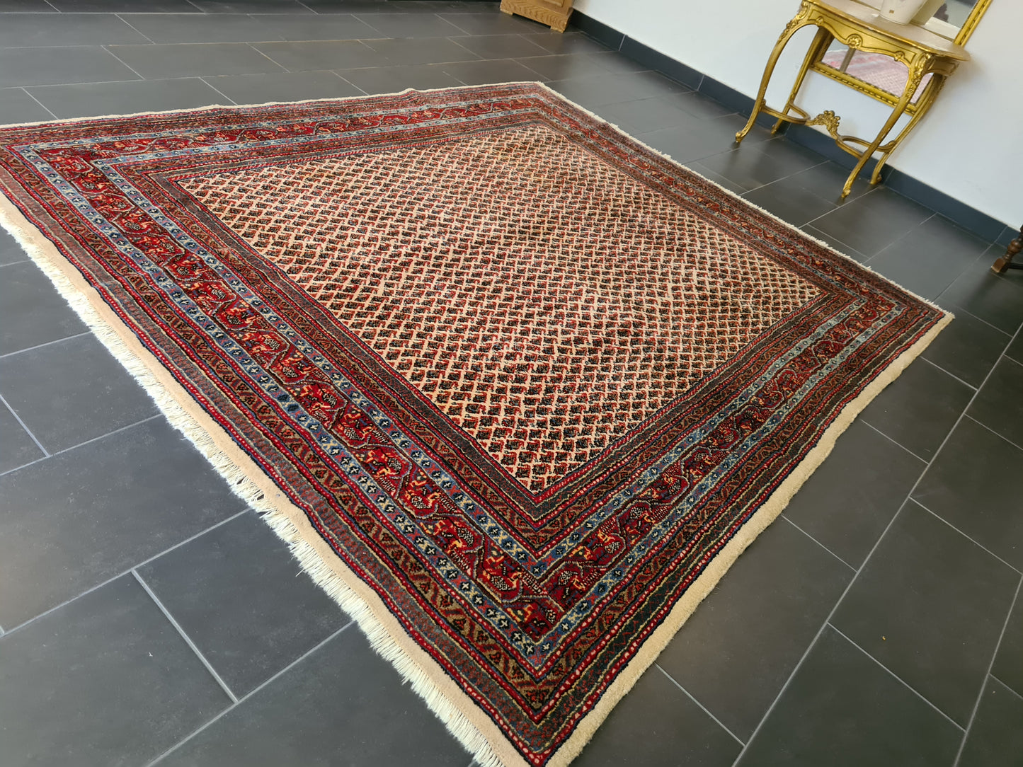 Königlicher Palastteppich - Handgeknüpfter Perser Sarough Mir Orientteppich 257x224cm