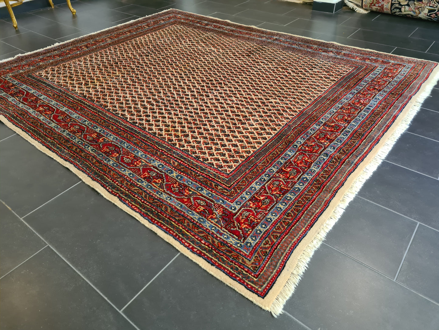 Königlicher Palastteppich - Handgeknüpfter Perser Sarough Mir Orientteppich 257x224cm