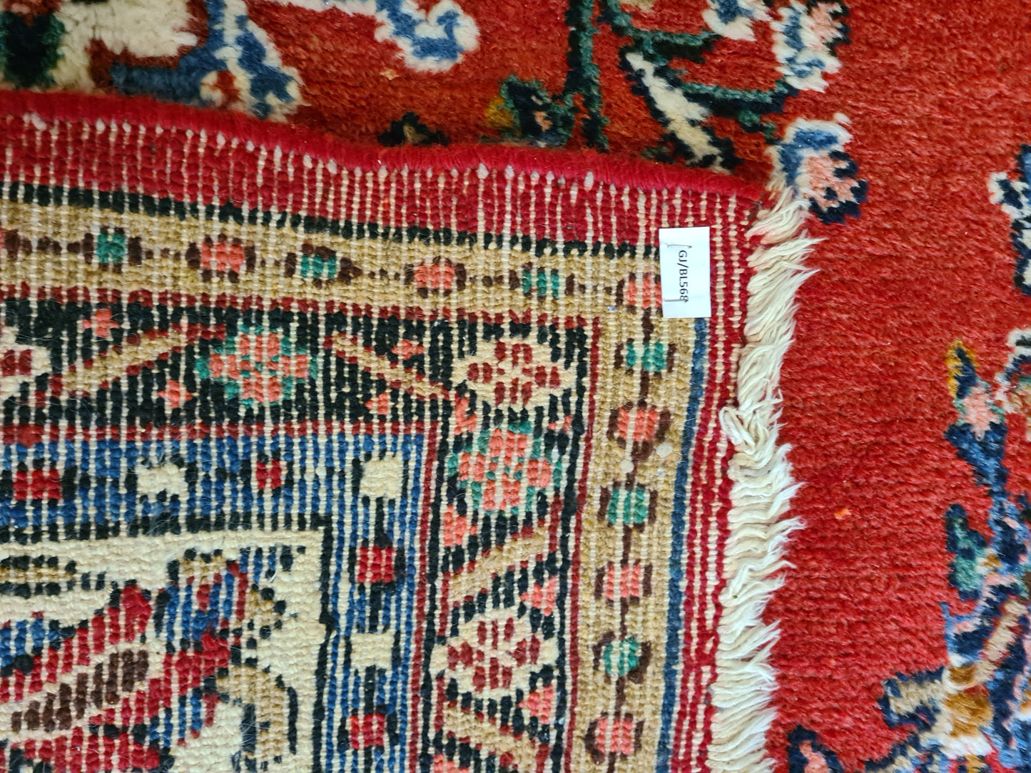 Königlicher Palastteppich Handgeknüpfter Perser Sarough Hamedan Orientteppich 373x264cm