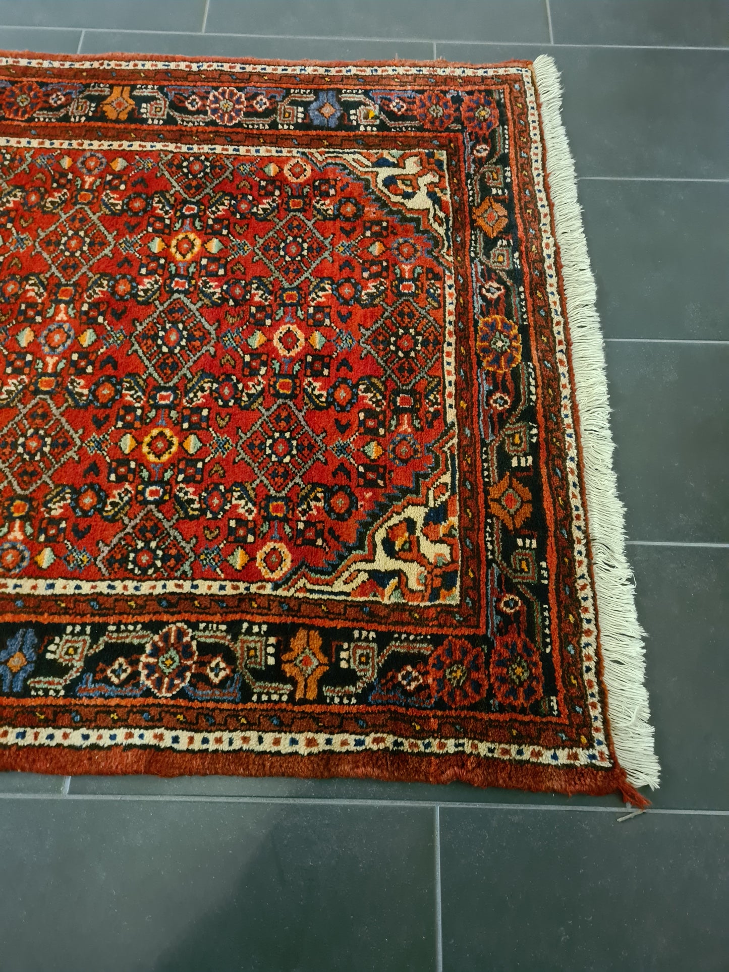 Antiker Handgeknüpfter Malaya Perser Palastteppich Eleganz aus dem Orient 410x110cm