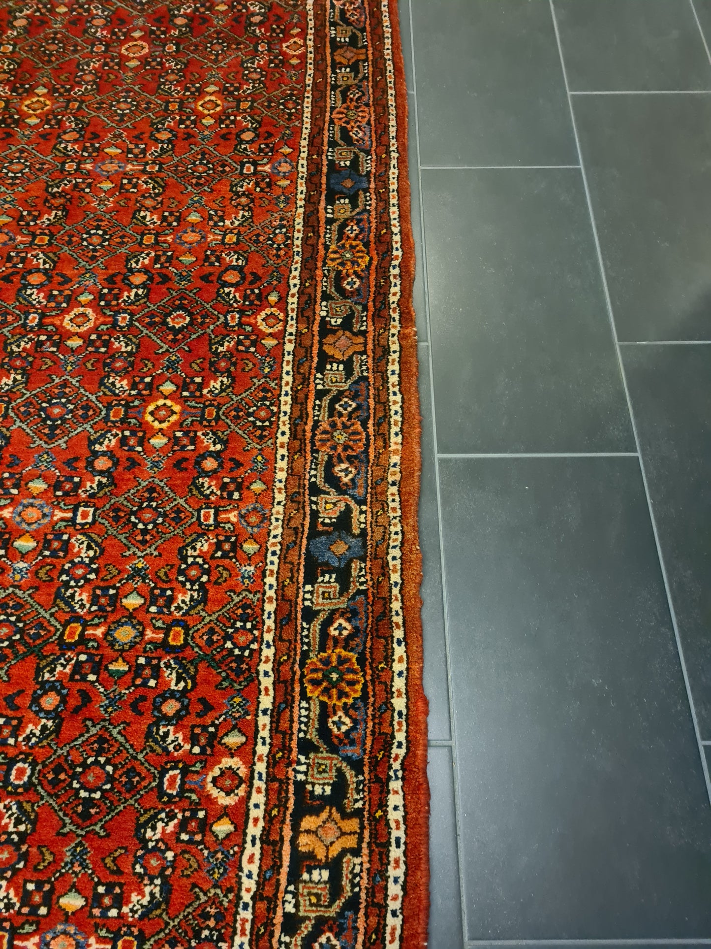 Antiker Handgeknüpfter Malaya Perser Palastteppich Eleganz aus dem Orient 410x110cm