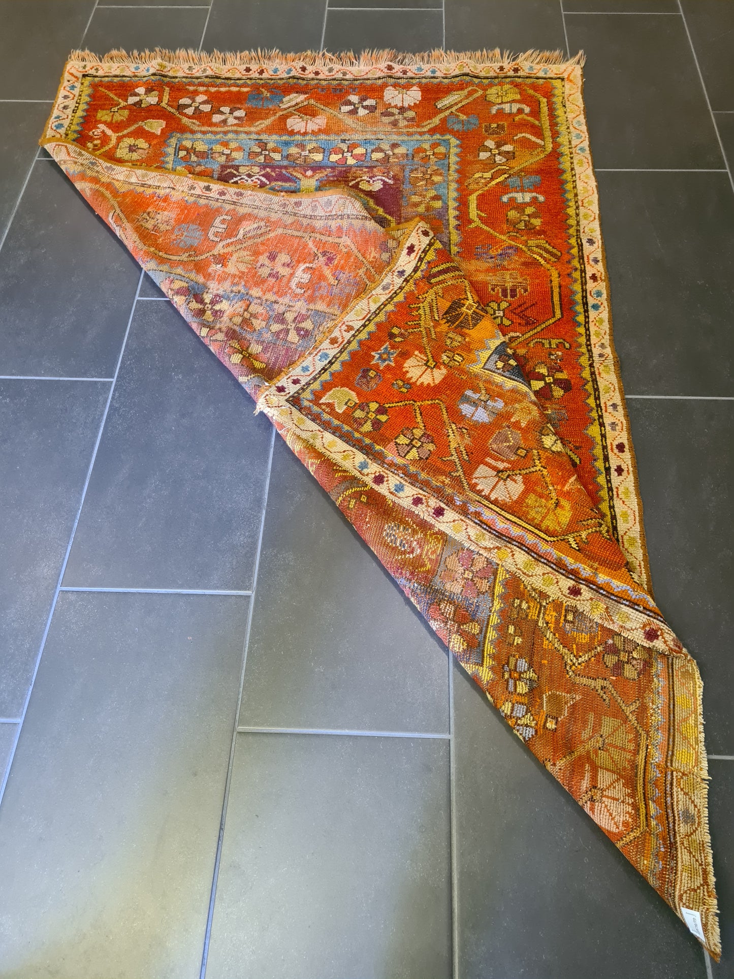 Antiker Handgeknüpfter Anatolischer Orientteppich Seltenes Sammlerstück 180x120cm