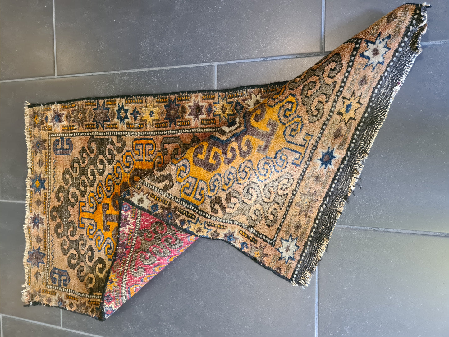 Antiker Handgeknüpfter Belutsch Orientteppich Sammlerstück 100x50cm