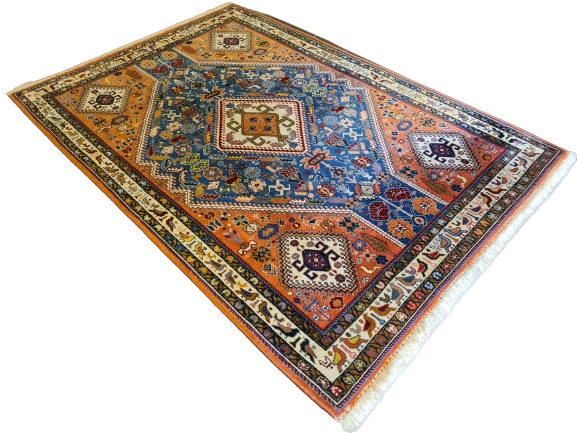 Antiker Handgeknüpfter Perserteppich aus Täbris Sammlerstück 160x112cm