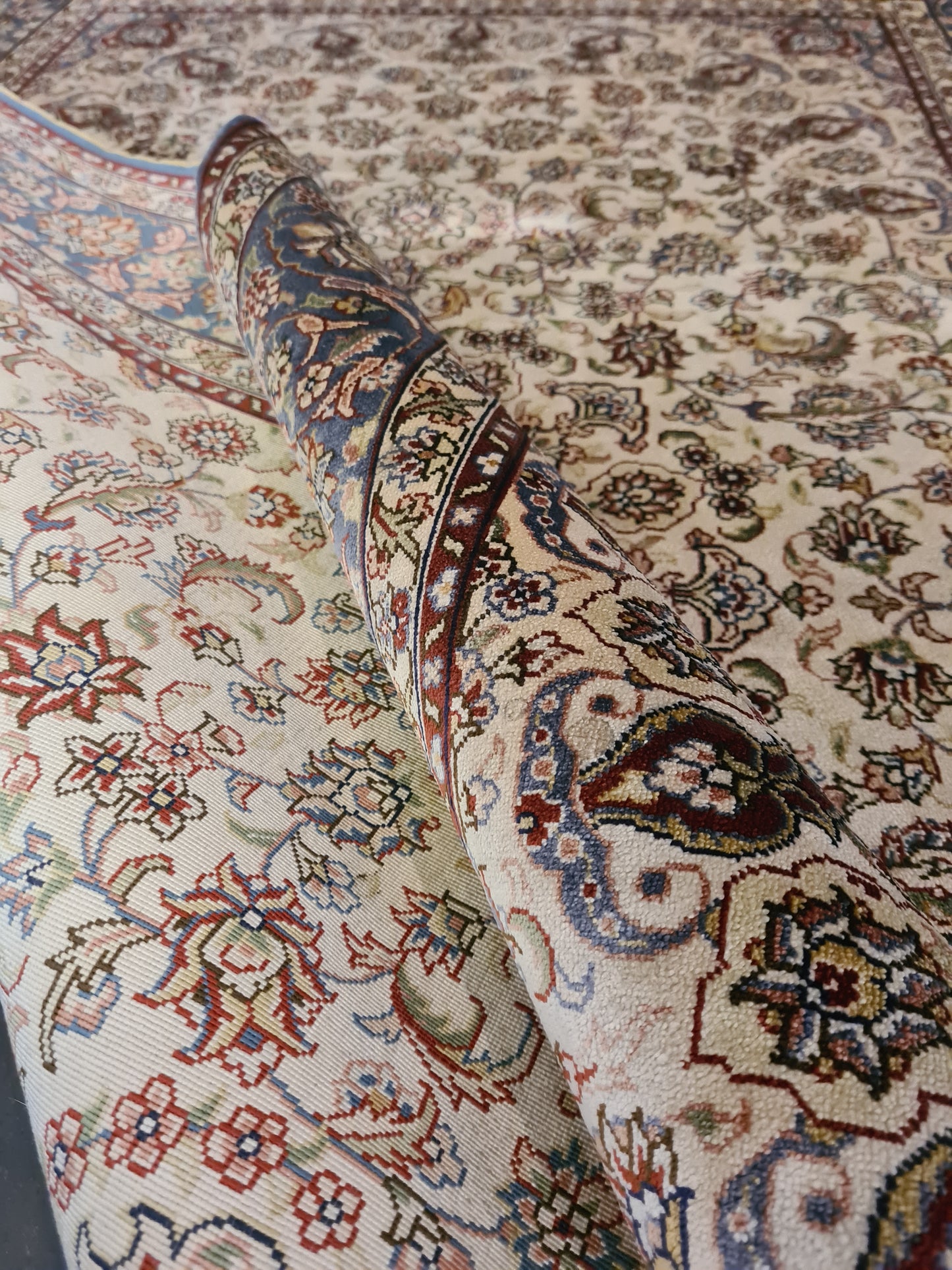 Wertvoller Feiner Handgeknüpfter Hereke Seidenteppich Orientalische Meisterklasse 154x94cm