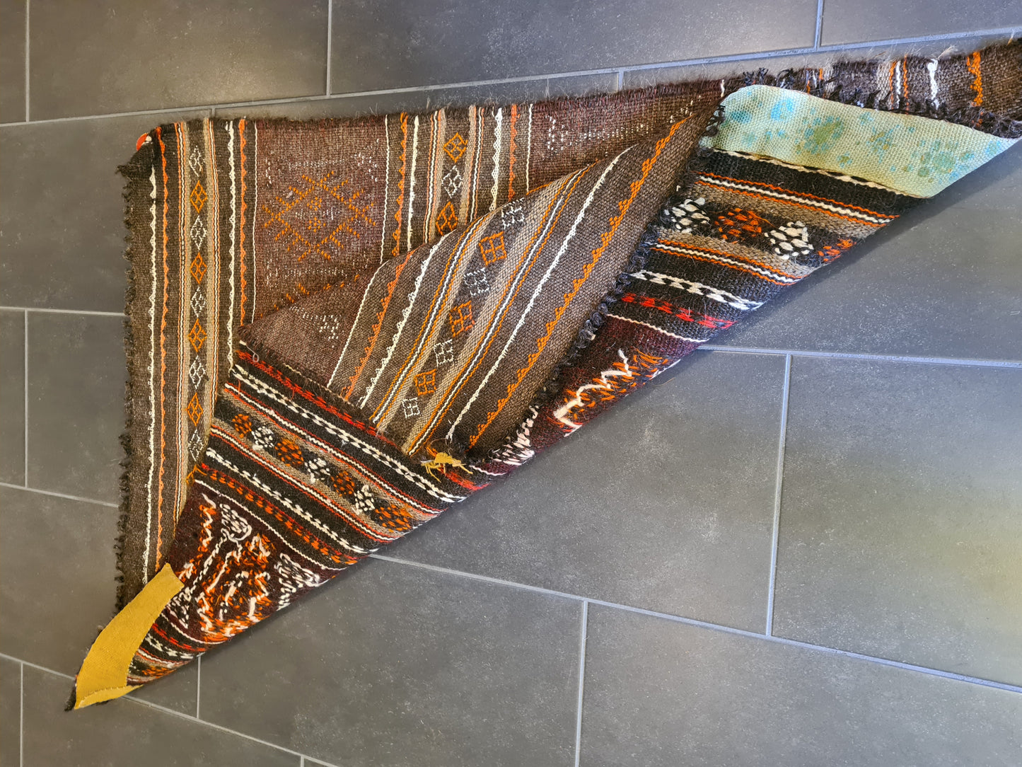 Antiker Feiner Handgeknüpfter Kilim Orientteppich Seltenes Sammlerstück 115x93cm