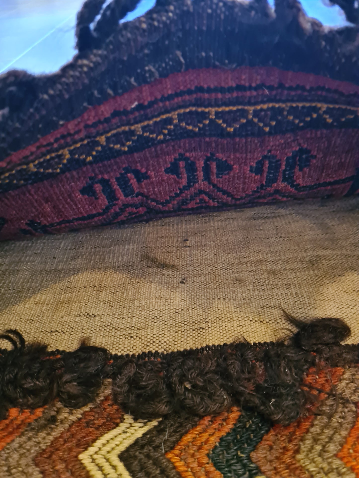 Antiker Handgeknüpfter Esari Orientteppich Sammlerstück 120x60cm