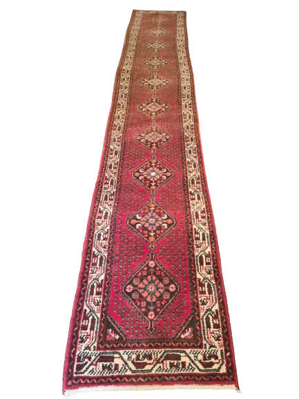 Antiker Handgeknüpfter Sarough Hamedan Läufer Perser Orientteppich 511x85cm