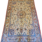 Antiker Persischer Ghoum Teppich Prachtvoll Handgeknüpftes Meisterwerk 215x129cm