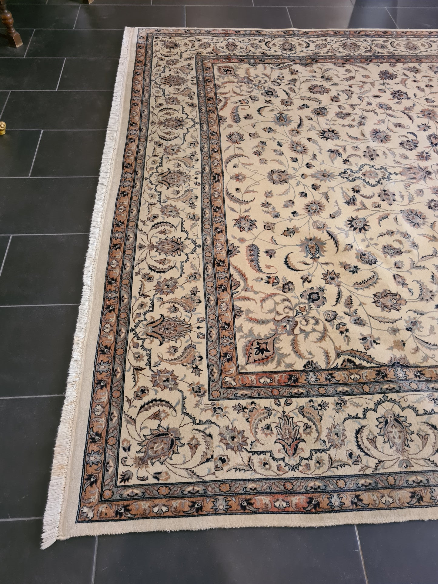 Feiner Königlicher Isfahan Orientteppich Handgeknüpft und Hochwertig 314x247cm