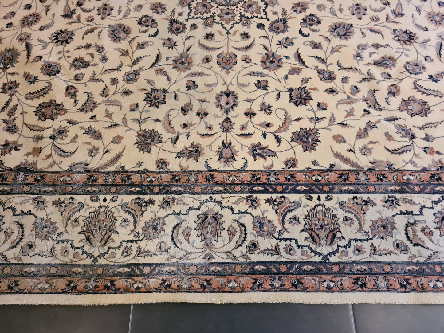 Feiner Königlicher Isfahan Orientteppich Handgeknüpft und Hochwertig 314x247cm