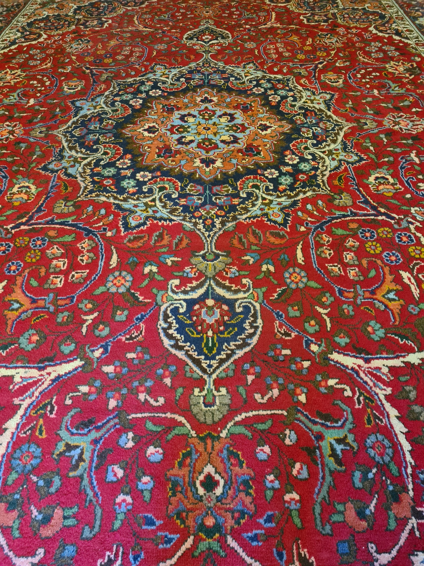 Handgeknüpfter Perser Jugendstil Teppich Täbris 405x293cm