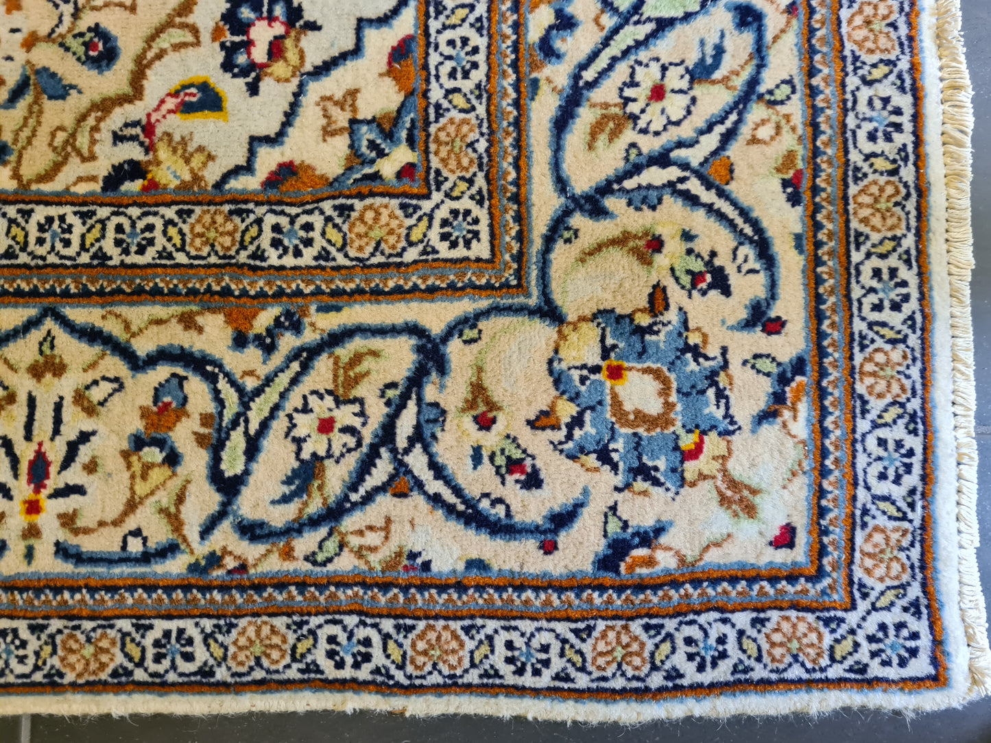 Königlicher Feiner Persischer Keshan Orientteppich Handgeknüpft 247x152cm