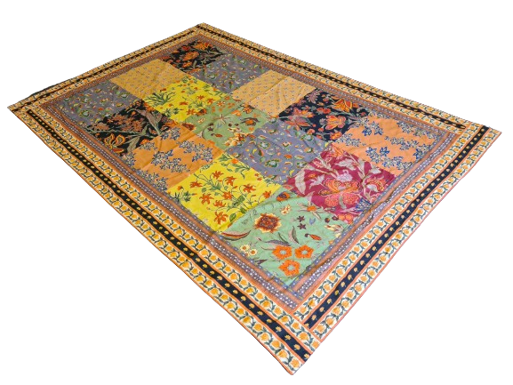 Wandbehang Indien Handgefertigtes Stoffgemälde 205x138cm