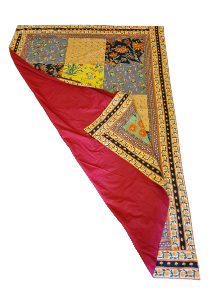 Wandbehang Indien Handgefertigtes Stoffgemälde 205x138cm