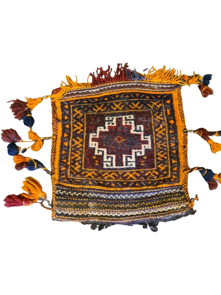 Antike Handgeknüpfte Persische Satteltasche Unikat aus dem Orient 39x35cm