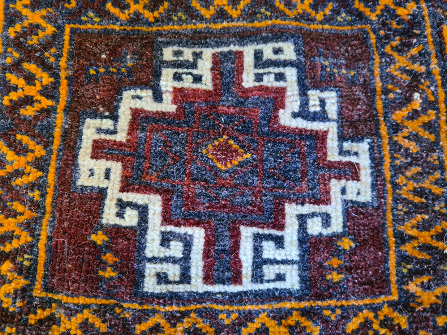 Antike Handgeknüpfte Persische Satteltasche Unikat aus dem Orient 39x35cm