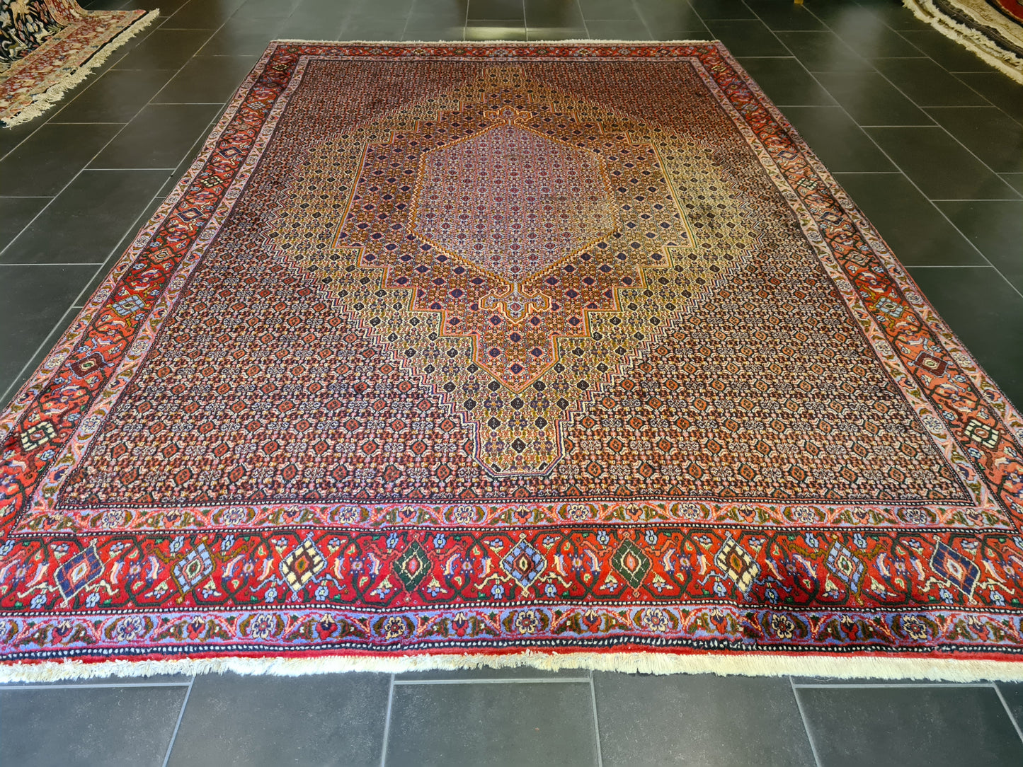 Handgeknüpfter Perser Bidjar Orientteppich 316x214cm