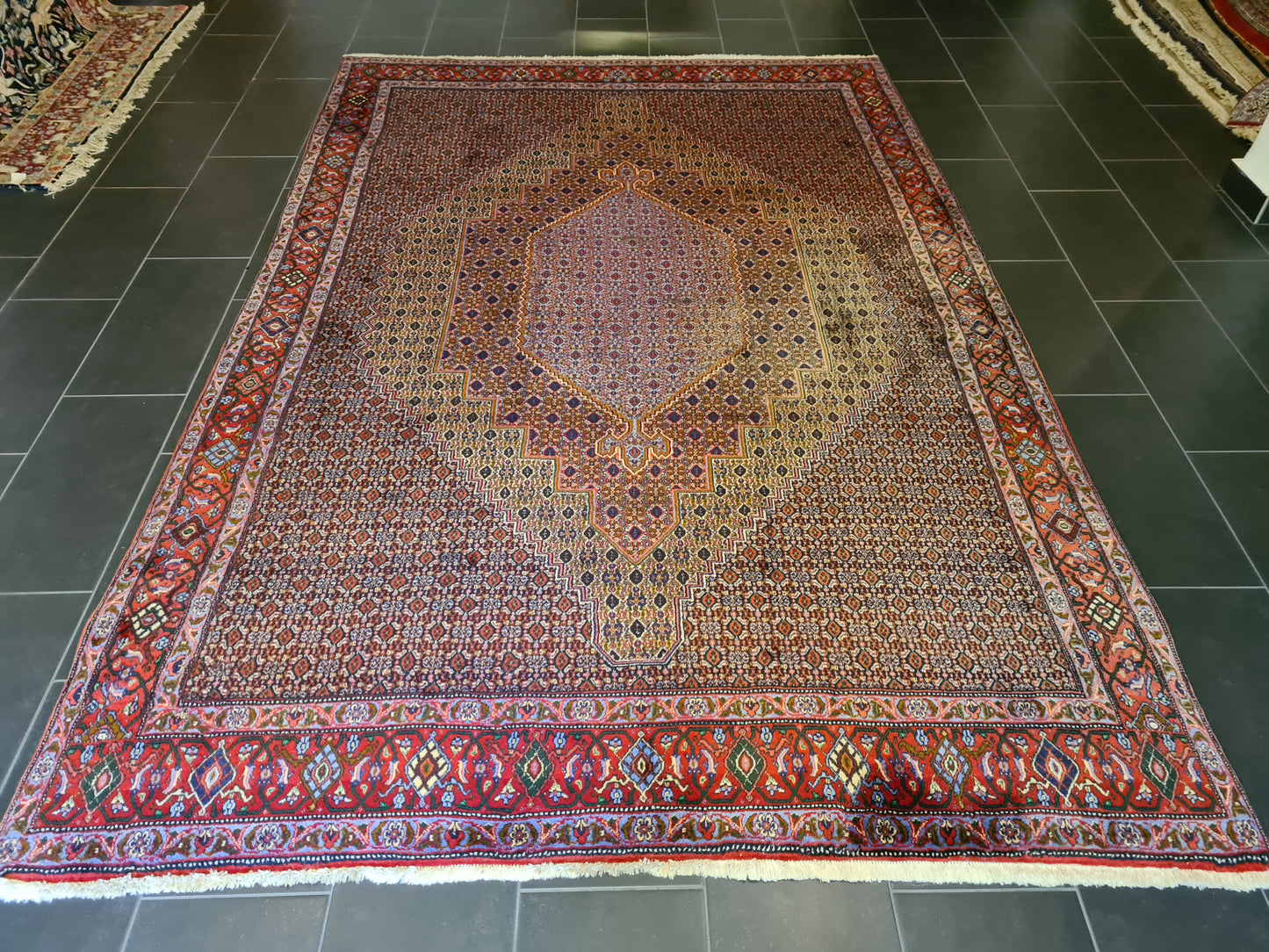 Handgeknüpfter Perser Bidjar Orientteppich 316x214cm