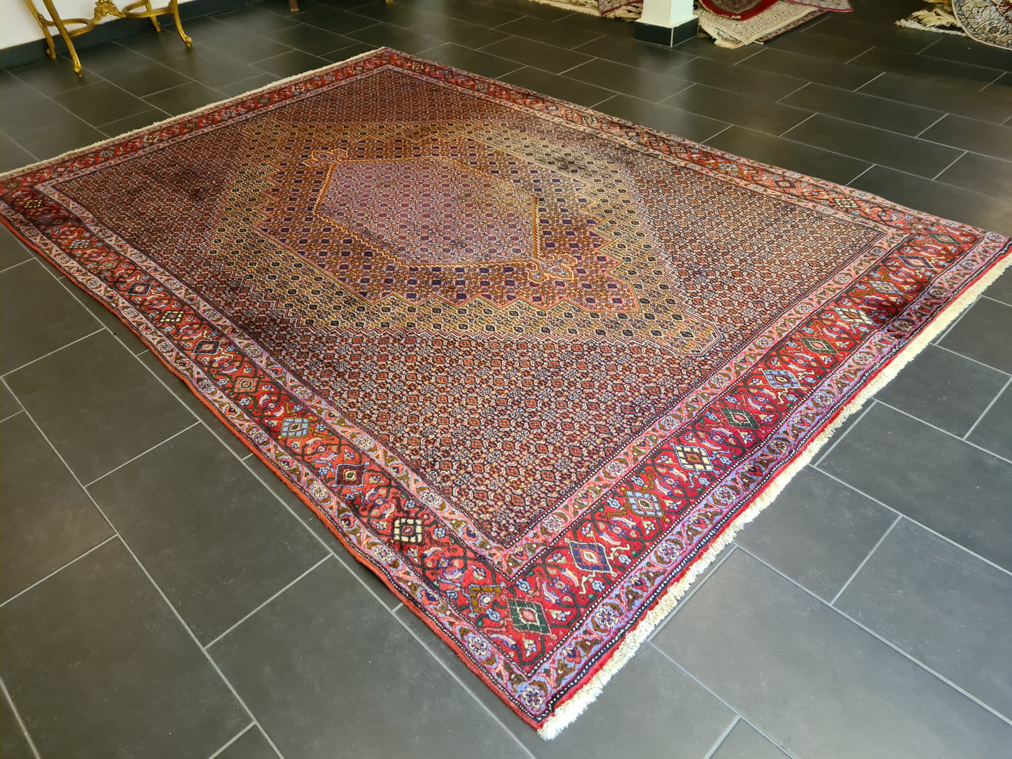 Handgeknüpfter Perser Bidjar Orientteppich 316x214cm