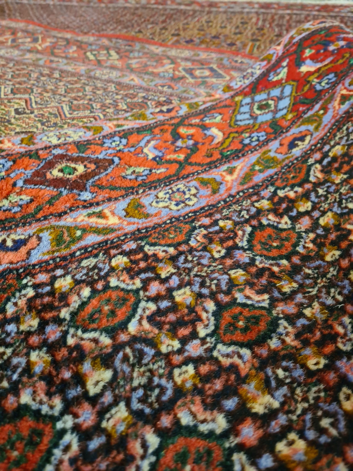 Handgeknüpfter Perser Bidjar Orientteppich 316x214cm