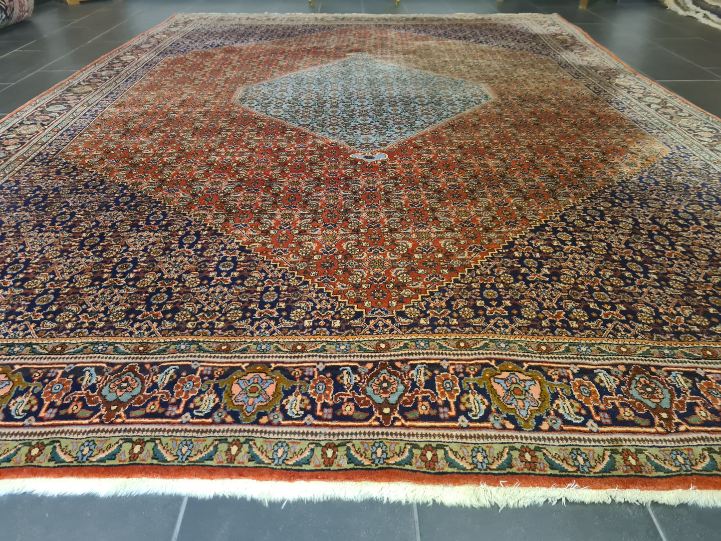 Edler Handgeknüpfter Bidjar Perserteppich Palastteppich Orientteppich 347x257cm