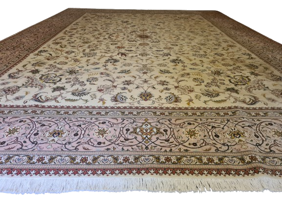 Perser Täbris Teppich Handgeknüpfter Orientteppich 406x300cm