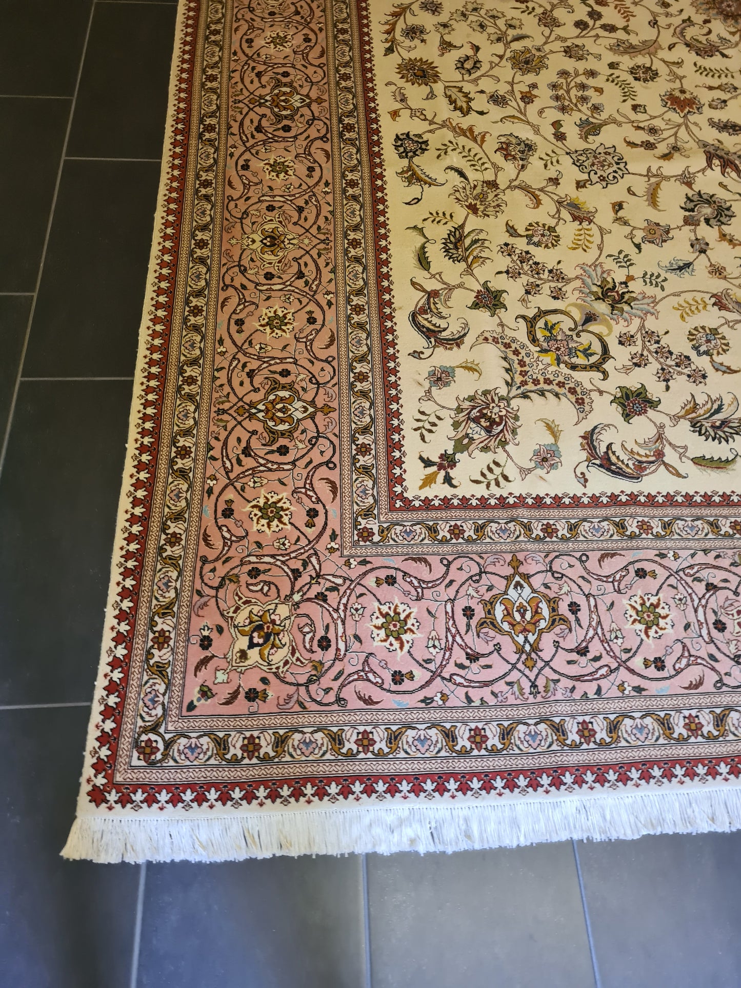 Perser Täbris Teppich Handgeknüpfter Orientteppich 406x300cm