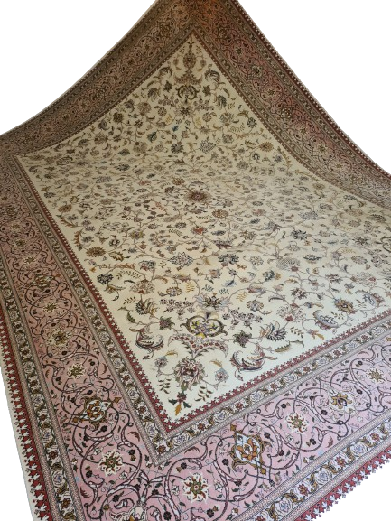 Perser Täbris Teppich Handgeknüpfter Orientteppich 406x300cm