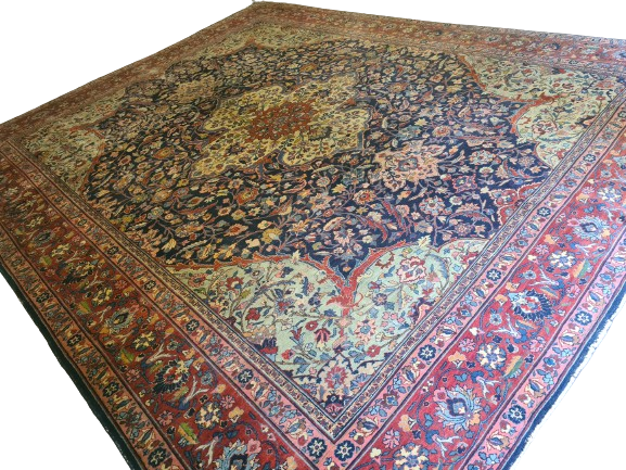 Perser Kirman Handgeknüpfter Orientteppich 430x353cm