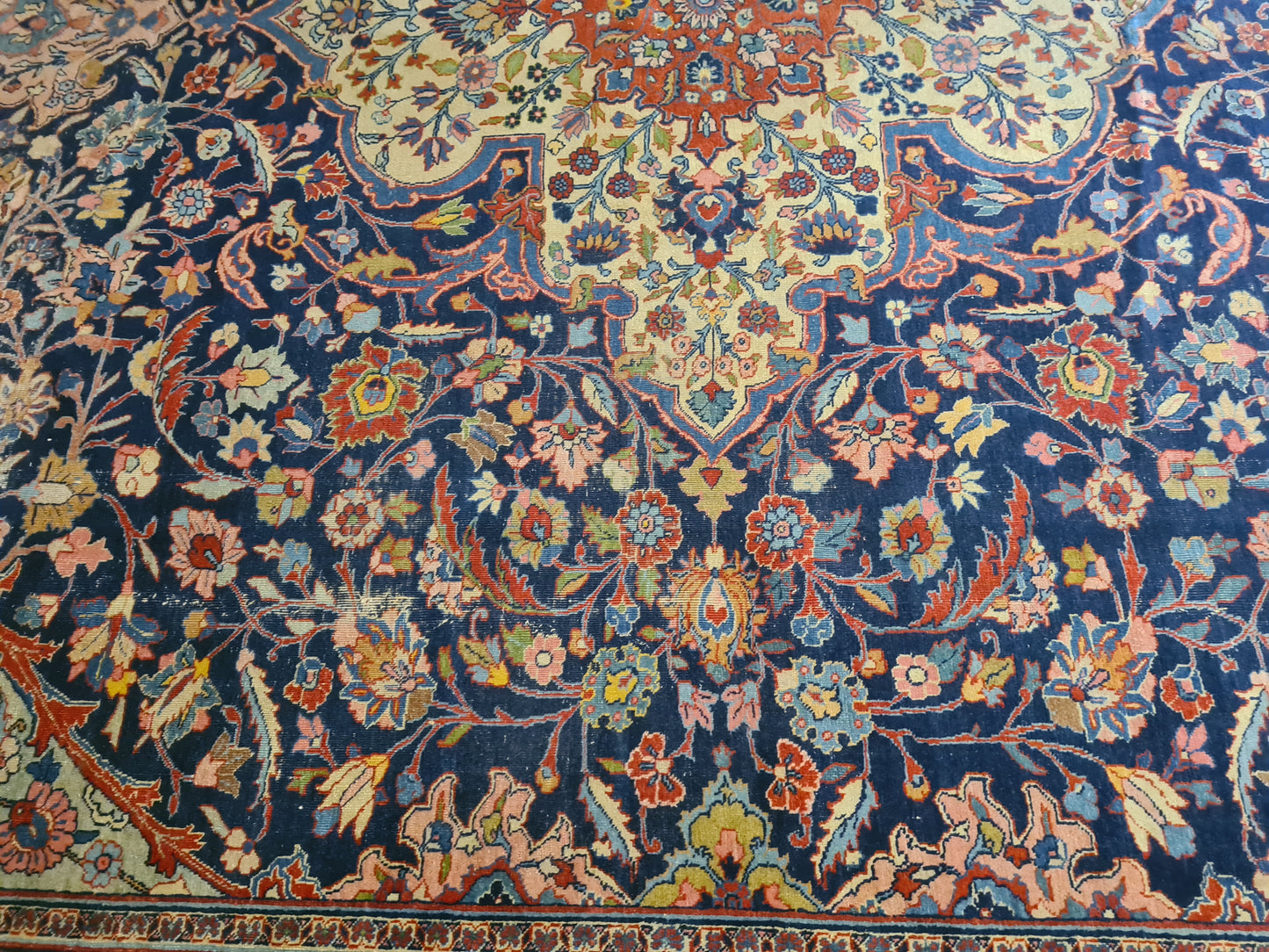 Perser Kirman Handgeknüpfter Orientteppich 430x353cm