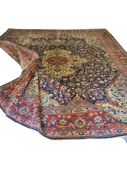 Perser Kirman Handgeknüpfter Orientteppich 430x353cm