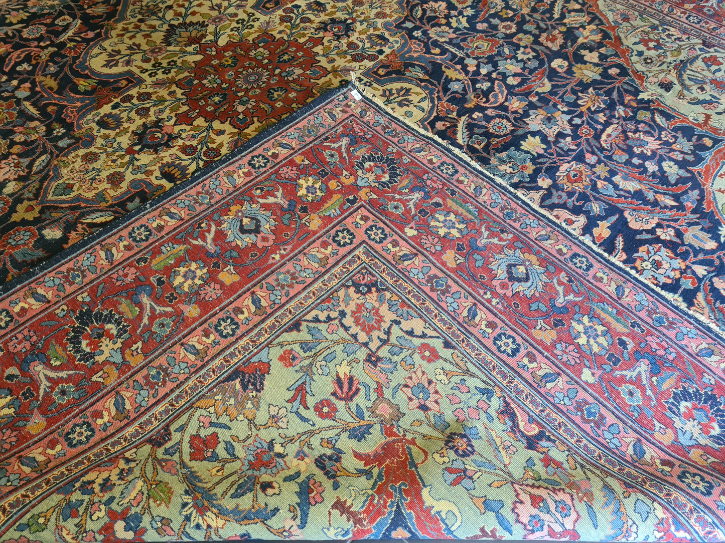 Perser Kirman Handgeknüpfter Orientteppich 430x353cm