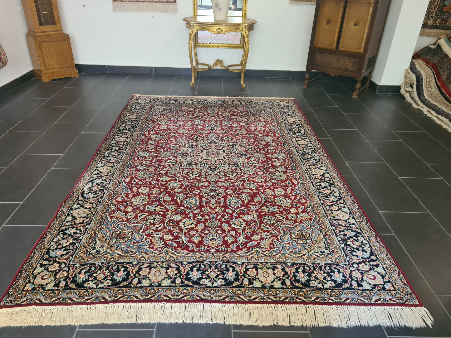 Prachtvoller Feiner Perser Kirman Orientteppich Handgeknüpft 269x179cm