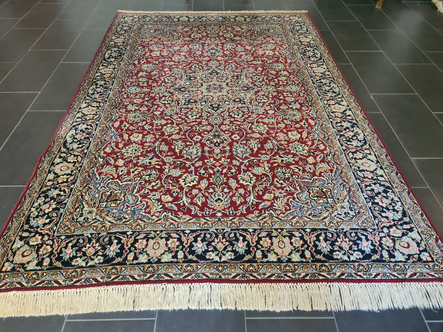 Prachtvoller Feiner Perser Kirman Orientteppich Handgeknüpft 269x179cm