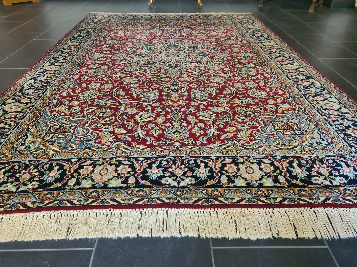 Prachtvoller Feiner Perser Kirman Orientteppich Handgeknüpft 269x179cm