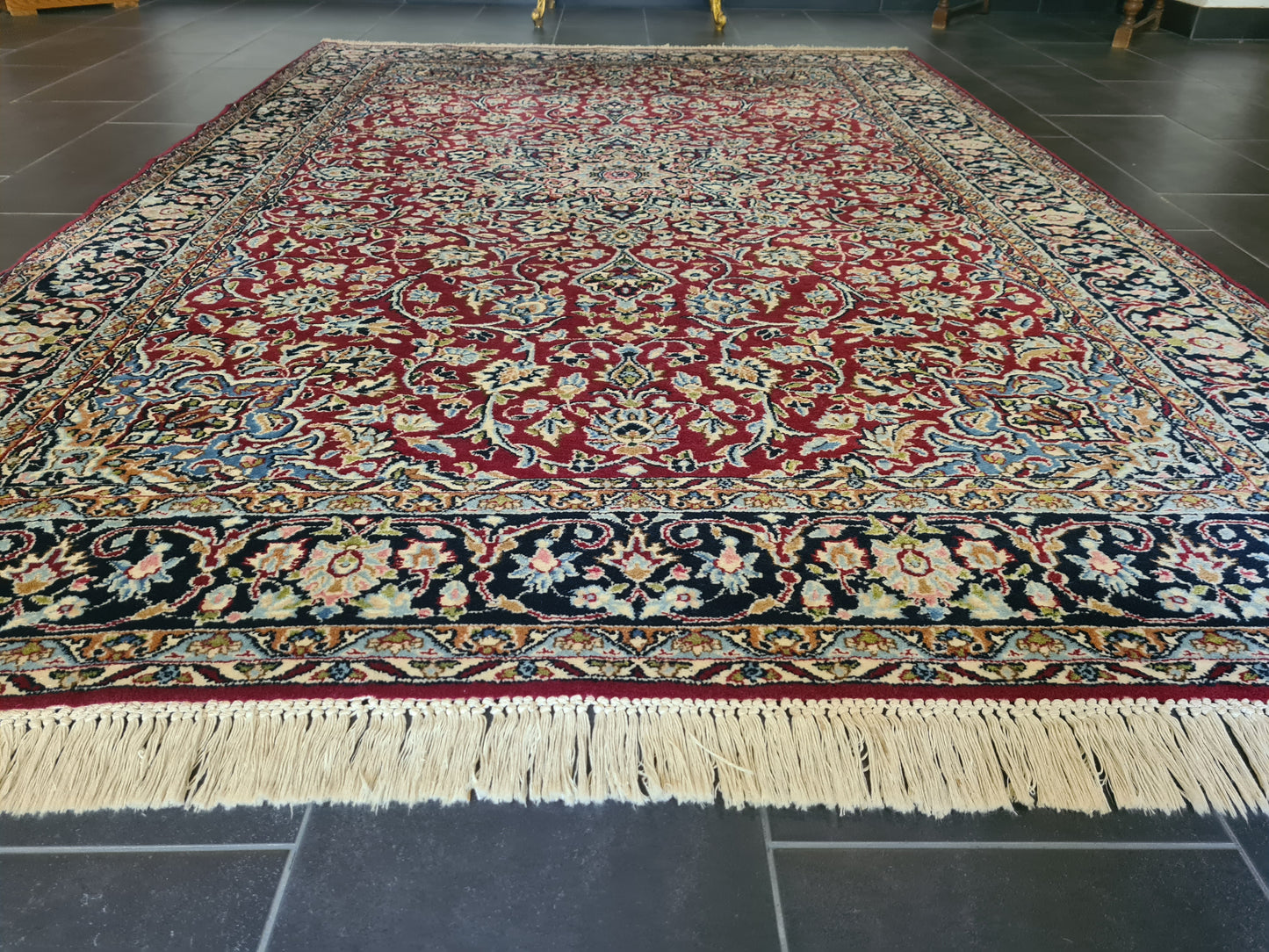 Prachtvoller Feiner Perser Kirman Orientteppich Handgeknüpft 269x179cm