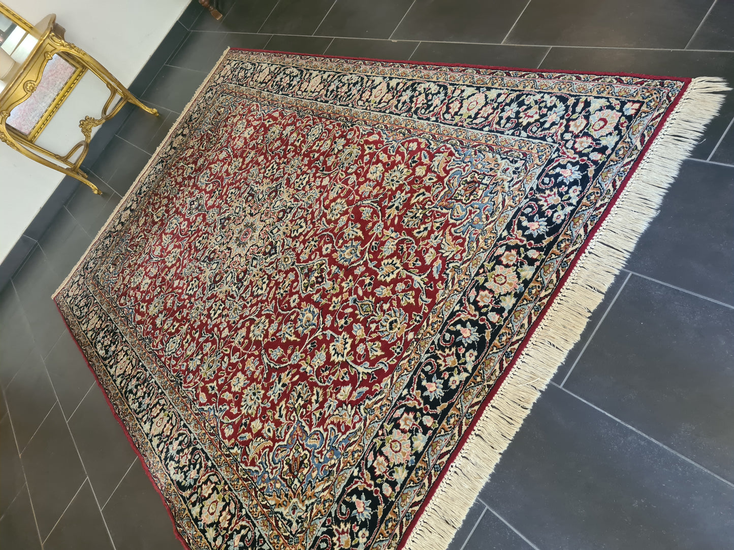 Prachtvoller Feiner Perser Kirman Orientteppich Handgeknüpft 269x179cm