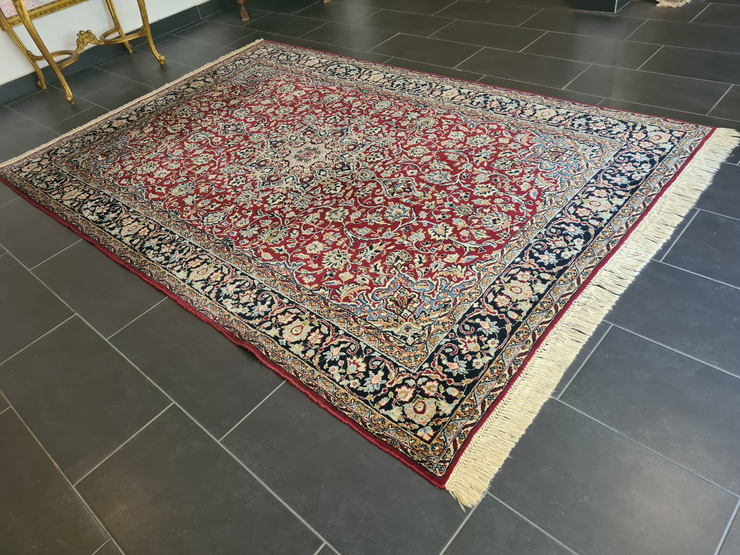 Prachtvoller Feiner Perser Kirman Orientteppich Handgeknüpft 269x179cm