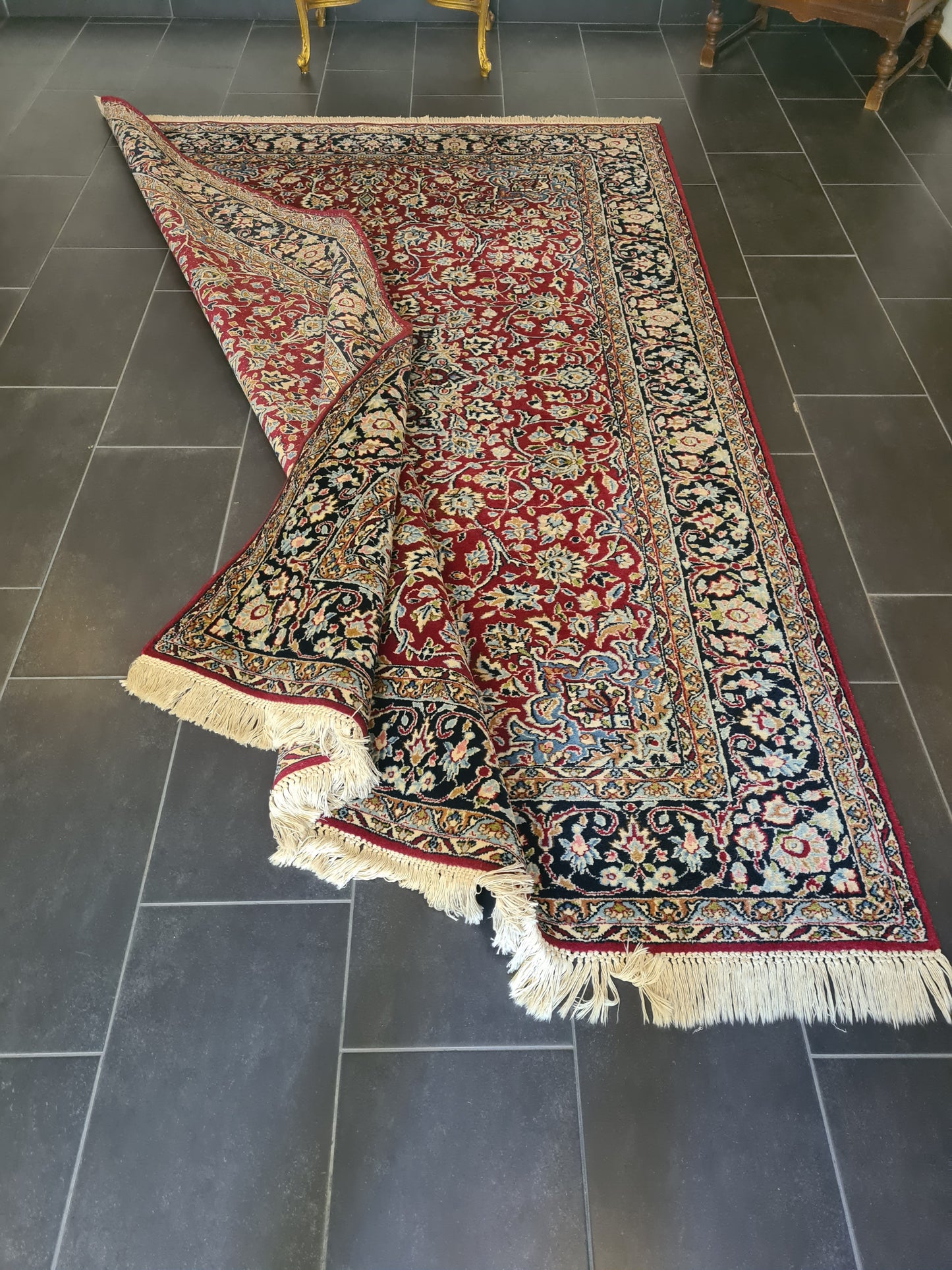 Prachtvoller Feiner Perser Kirman Orientteppich Handgeknüpft 269x179cm