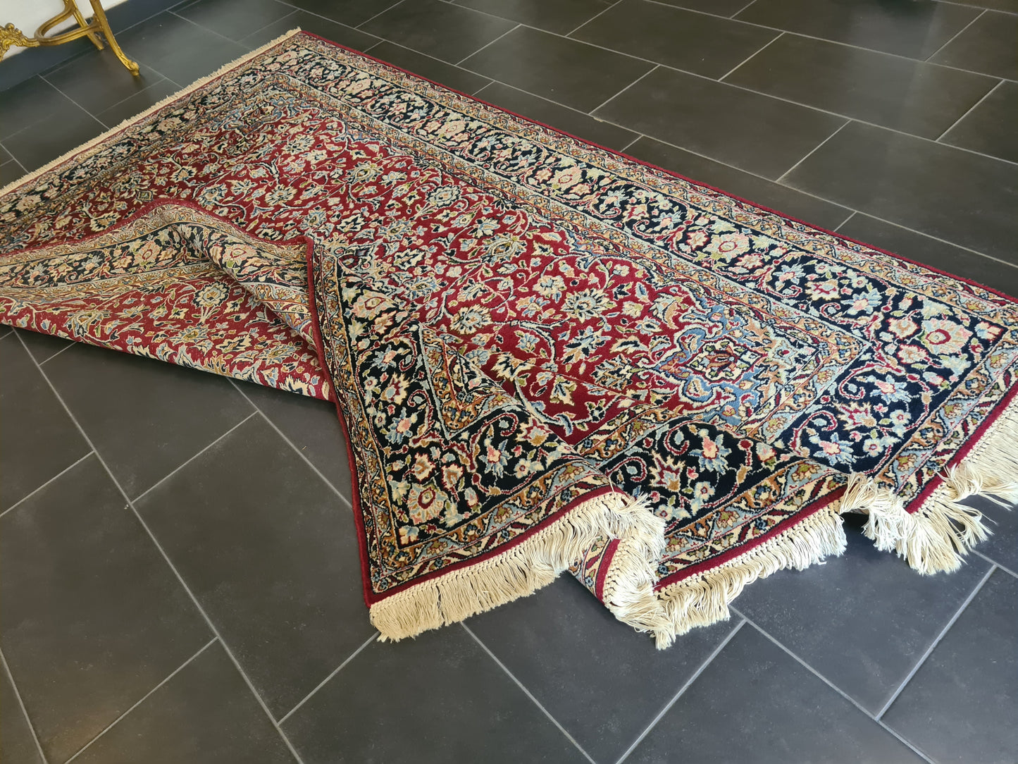 Prachtvoller Feiner Perser Kirman Orientteppich Handgeknüpft 269x179cm