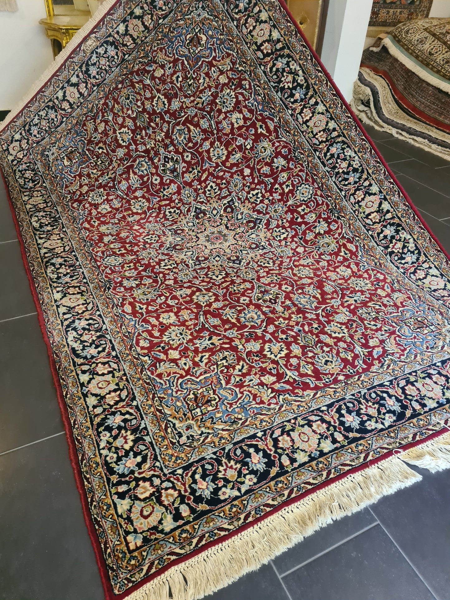 Prachtvoller Feiner Perser Kirman Orientteppich Handgeknüpft 269x179cm