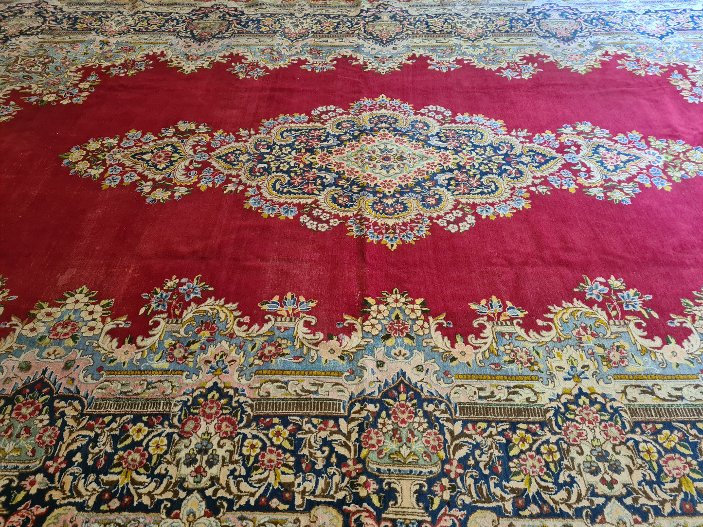 Perser Kirman Palast Teppich Handgeknüpft 507x297cm