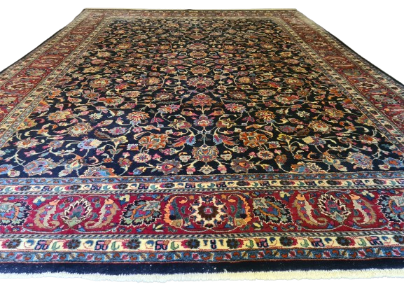 Perser Teppich Handgeknüpfter Meshed Orientteppich 391x307cm