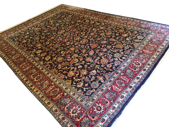 Perser Teppich Handgeknüpfter Meshed Orientteppich 391x307cm