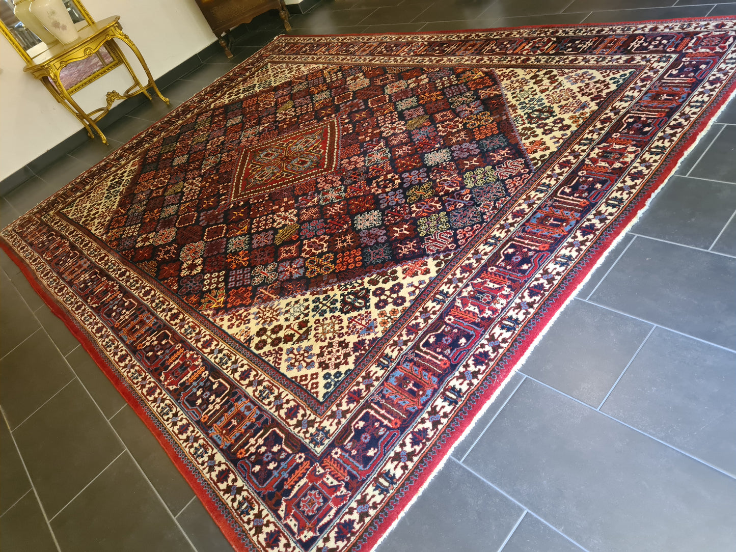 Perser Keshan Teppich Orientteppich 390x280cm